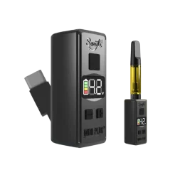 Smyle Labs Mini Plug 510 Cart Battery with Built-in USB-C Cable, Adjustable Voltage, LED Display - random colour
