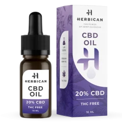 Herbican CBD Oil THC Free, 20%, 10 ml