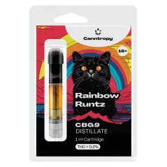 Canntropy Cartouche CBG9 Rainbow Runtz, qualité CBG9 85%, 1 ml