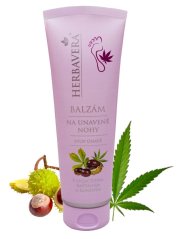 Herbavera Kojący balsam na zmęczone nogi z ekstraktem z Legactif, kasztanowcem i konopiami, 120 ml