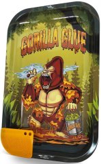 Best Buds Gorilla Glue 大型金属ローリングトレイ（磁気式グラインダーカード付）