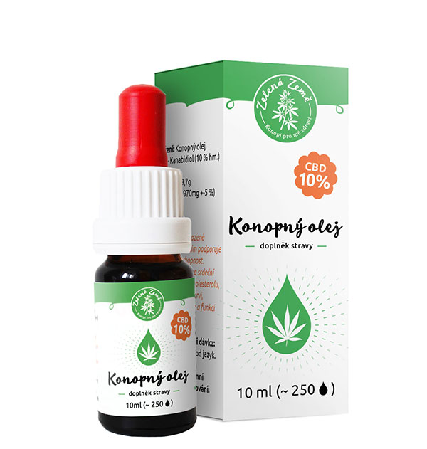 Zelena Zeme CBD Hemp Oil 10 %,1000 mg, 10 ml
