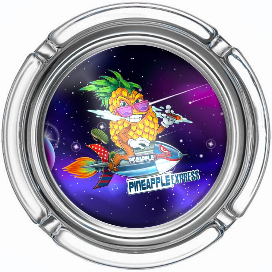 Best Buds Small Glass Ashtray Pineapple Express
