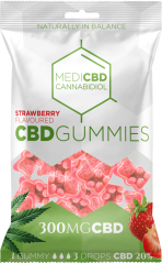 MediCBD Strawberry Flavoured CBD Gummy Bears (300 mg), 100 g