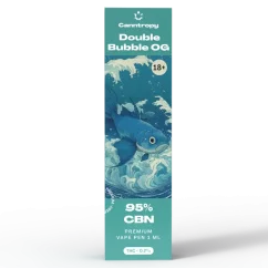 Canntropy CBN Vape Pen Double Bubble OG, 95 % CBN, 1ml