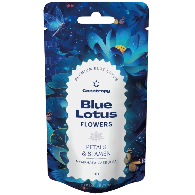 Canntropy Blue Lotus Flower (Nymphaea Caerulea) Petals & Stamen, 10 g - 100 g