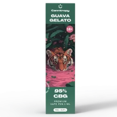 Canntropy CBG Vape Pen Guava Gelato, 95 % CBG, 1ml