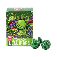 Euphoria Cannabis Lollipops dalam kotak, rasa ganja (10 x 12 g)