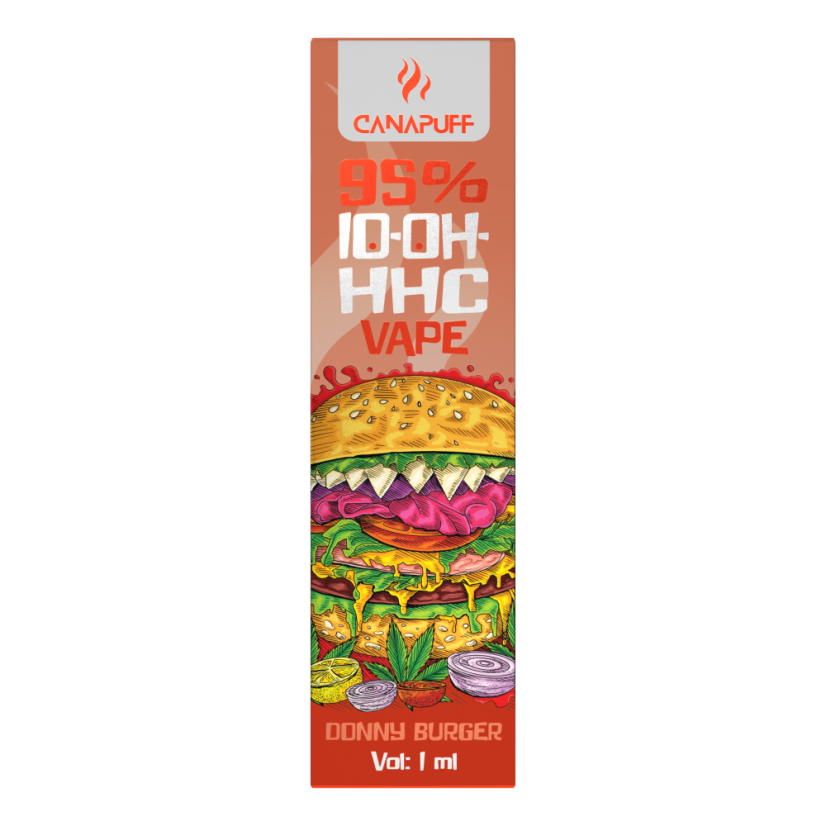 e liquide jungle CanaPuff 10-OH-HHC Stylo vape jetable Donny Burger, 10-OH-HHC 95 %, 1 ml