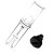 AirVape Apollo Bong de água de vidro + adaptador de silicone para PRO ou X
