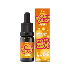 Bubbly Billy Púčiky CBD olej Mango, 25 % CBD, 2500 mg, 10 ml