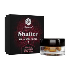 Happease - Ekstrakts Strawberry Field Shatter 58% CBD, 1 g