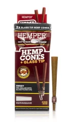 HEMPER King Size Cones + Glass Tip 2бр. Sweet