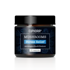 Euphoria Mushrooms Stress Relief, 30 κάψουλες