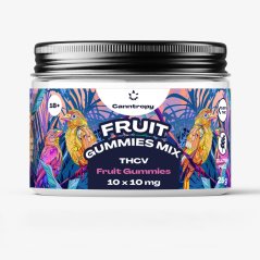 Canntropy THCV Fruit Gummies Mix, 10 gab x 10 mg, 100 mg THCV, 25 g