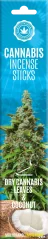 Bețișoare de tămâie de canabis Cannabis uscat și nucă de cocos