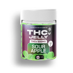 Τσέχικη CBD THCV Jelly Sour Apple, 25 mg THCV, 20 τεμ.
