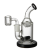 Groove Micro Tube Glass Rig, transparente e preto