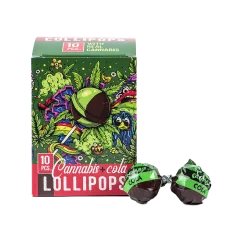 Euphoria Cannabis Lollipop dalam kotak, rasa cola (10 x 12 g)