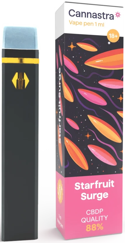 Cannastra CBDP Disposable Vape Pen Starfruit Surge, CBDP 88
