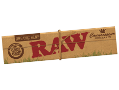 RAW Organic Hemp CONNOISSEUR KingSize Slim Unrefined Rolling Papers + TIPS