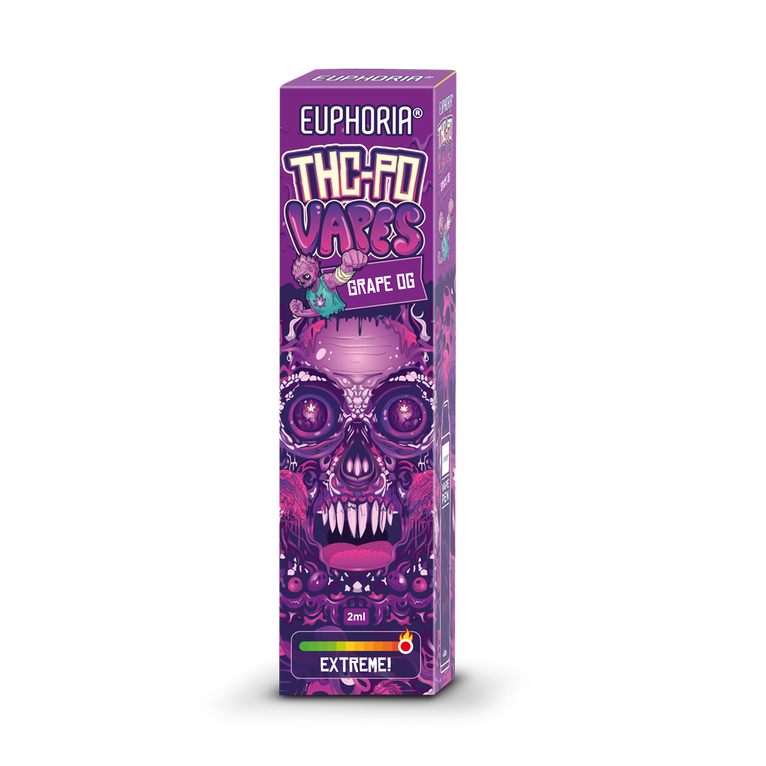 Euphoria THCPO Einweg-Vape-Pen Grape OG, 90% THCPO, 2 ml