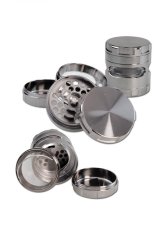 Metal Grinder 4-part grey, 56x63 mm