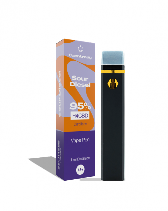 Canntropy H4CBD Vape Pen Gorilla Glue, 95 % H4CBD, 1 ml