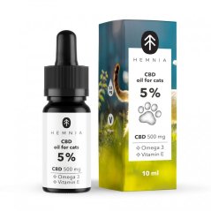 Hemnia CBD Alyva dėl katės 5 %, 500 mg, 10 ml