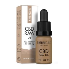Nature Cure Full Spectrum Raw CBD Oil - 5%, 10 ml, 500 mg
