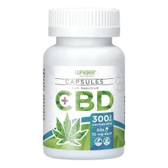 Euphoria CBD kapsulas 30x10 mg, 300 mg