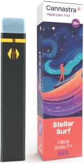 Cannastra CBG9 vienreizējās lietošanas Vape Pen Stellar Surf, CBG9 85% kvalitāte, 1 ml