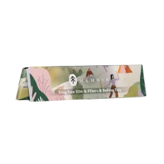 Hemnia King Size Wide Ultra Thin Rolling Papers with Filters, 32 pcs + Rolling Tray