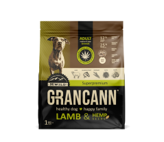 Grancann Lamb & Hemp seeds - Hemp food for medium and large breeds, 1kg