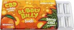 Bubbly Billy Buds Mango Flavoured Chewing Gum (36 mg CBD), 17 g