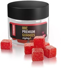 Eighty8 HHC Gummies Strawberry, 10 pcs, 250 mg
