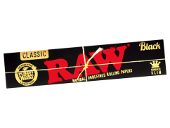RAW Black kingsize slim Papírky