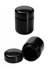 Miron Tarro de boca ancha de vidrio violeta, 50 ml