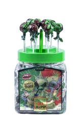 Euphoria Cannabis Lollipop dalam stoples, rasa cola (100 x 12 g)