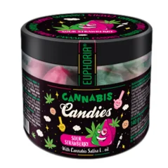 Euphoria Cannabis Candies Sour Strawberry, 140 g