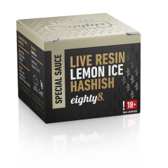 Eighty8 CBD gyva derva citrinų ledo hašišas, 50 % CBD, 1 g