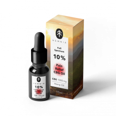 Hemnia Πλήρες φάσμα Πόνος Ανακούφιση CBG λάδι - 10 % CBG, 5 % CBD, 1000 mg, 10 ml