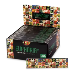 Euphoria Säilytyspaperit Kingsize Slim Groovy, 32 paperia