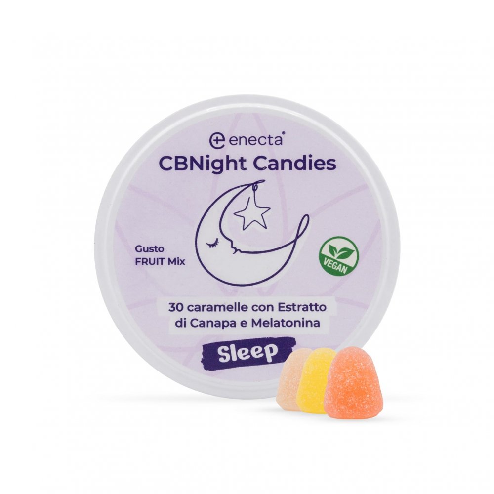 Enecta CBNight Gummies 30 ks, 150 mg CBD, 4,5 mg melatonínu, 60 g