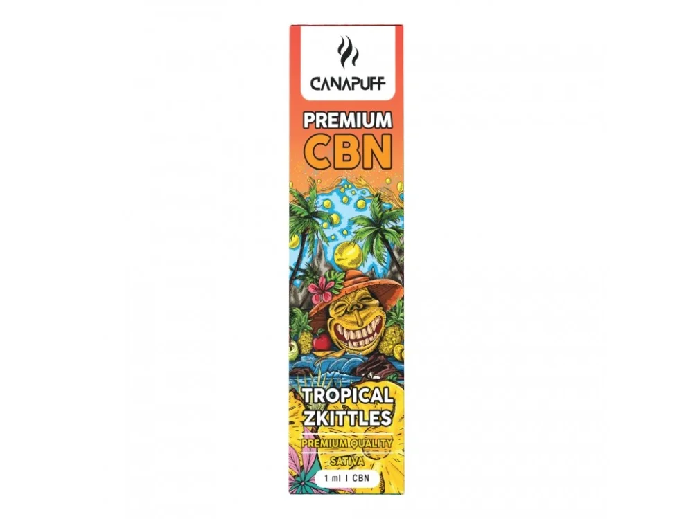 CanaPuff CBN Einweg-Vape-Pen TROPICAL ZKITTLES, CBN 89 %, 1 ml