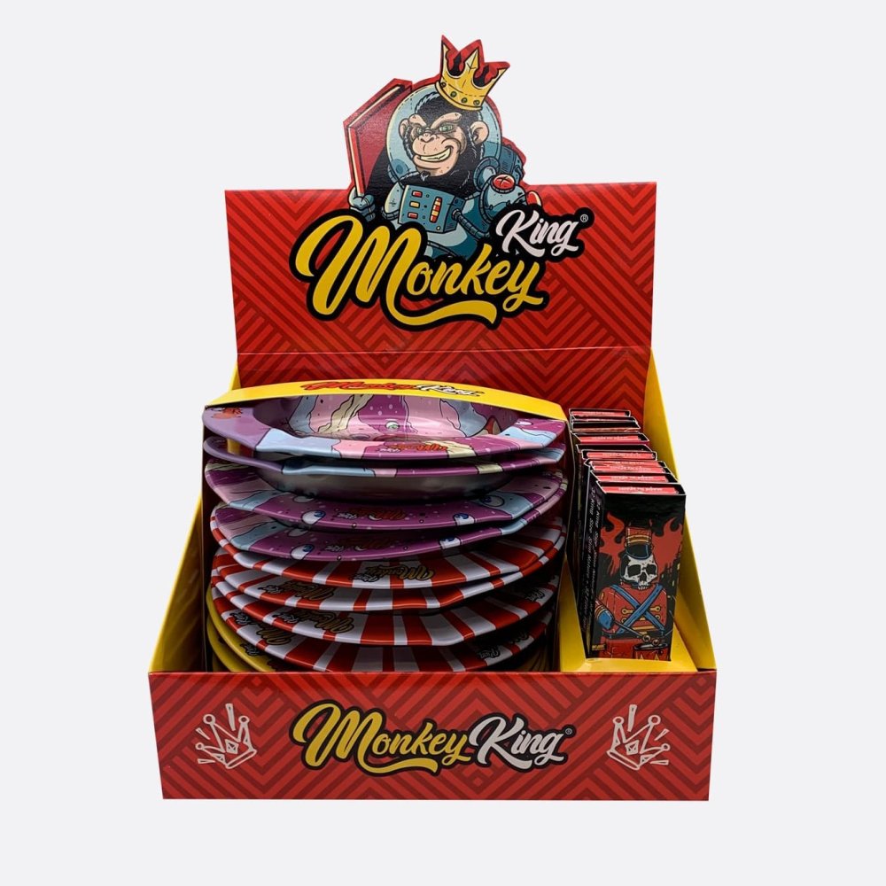 Monkey King Popolník s tenkými cigaretovými papierikmi KS a nástavcami