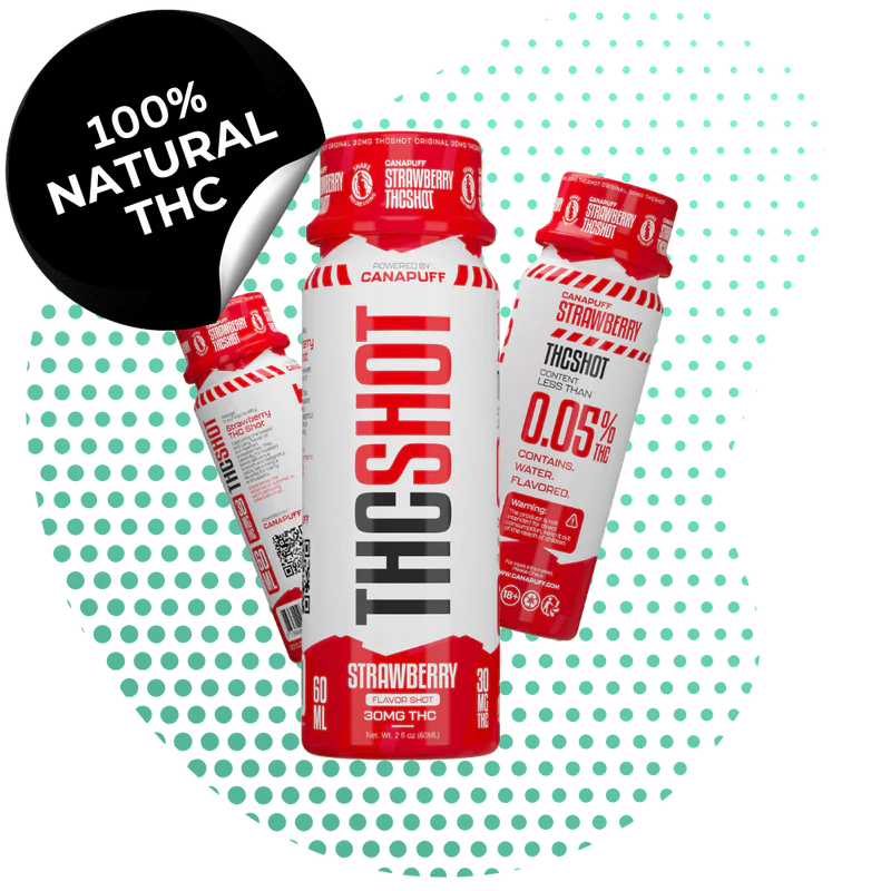 CanaPuff THC SHOT - Aardbei 60 ml (THC 30 mg)