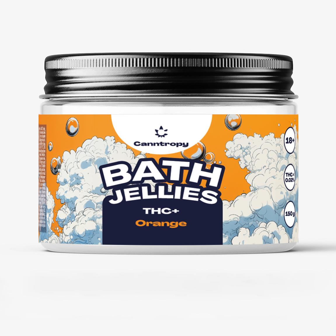 Canntropy THC+ Bath Jellies Orange, 30 ks x 5 mg, 150 g