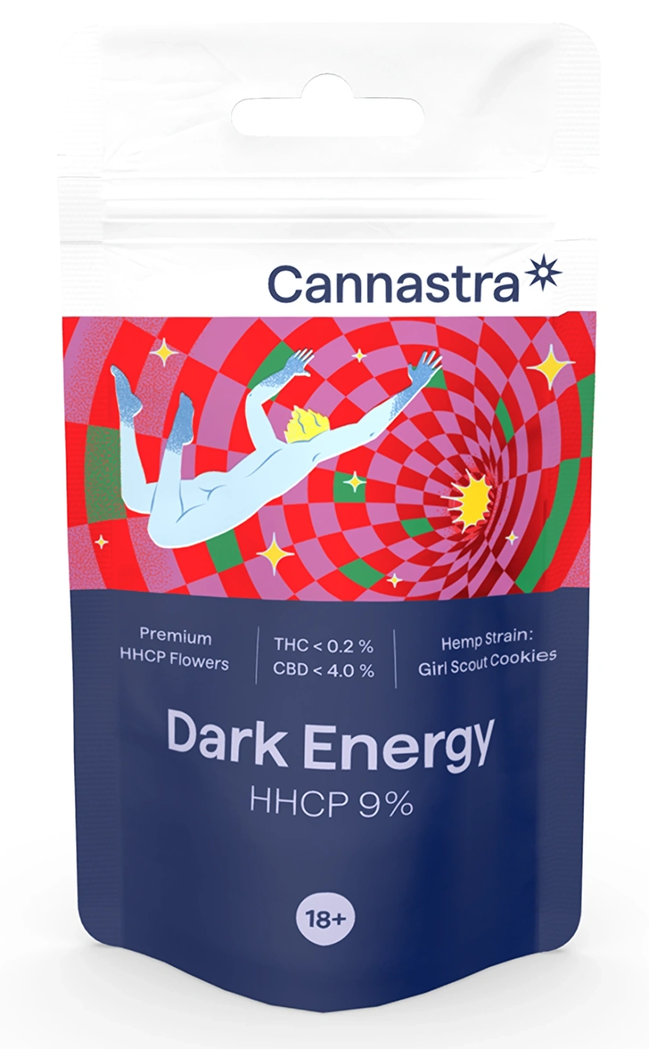 Cannastra HHCP Flower Dark Energy (Girl Scout-koekjes) - HHCP 9 %, 1 g - 100 g