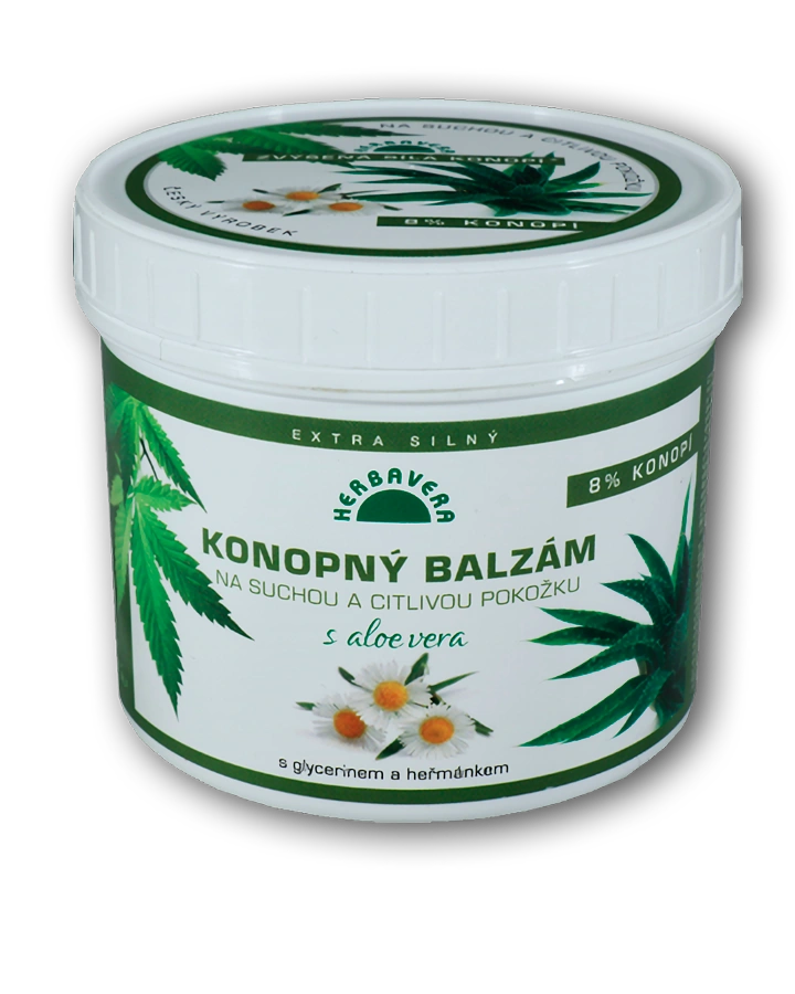 Herbavera Konopný balzám s aloe vera, 500 ml